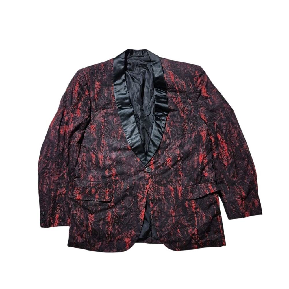 After Six Rudofker Vintage Red Tuxedo Blazer 40 Short